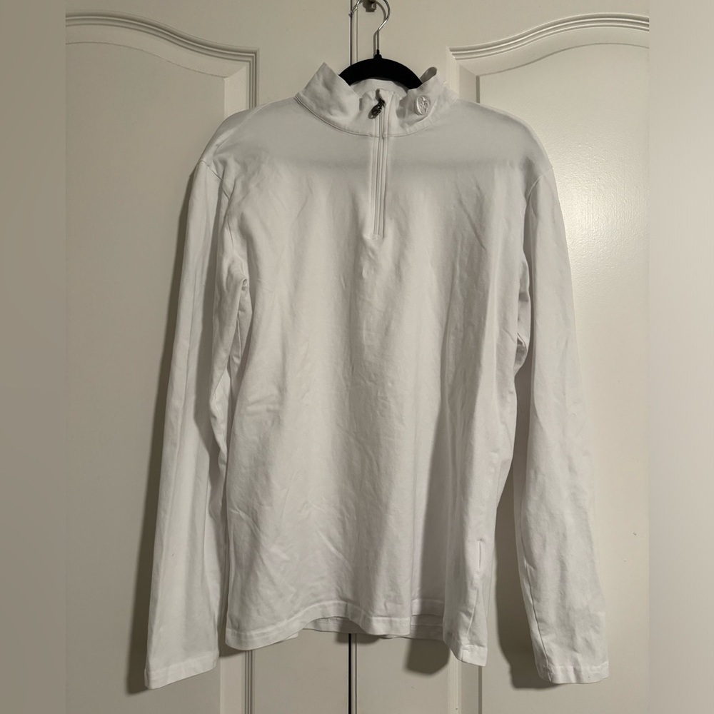 Conte of Florence Women’s White Quarter Zip